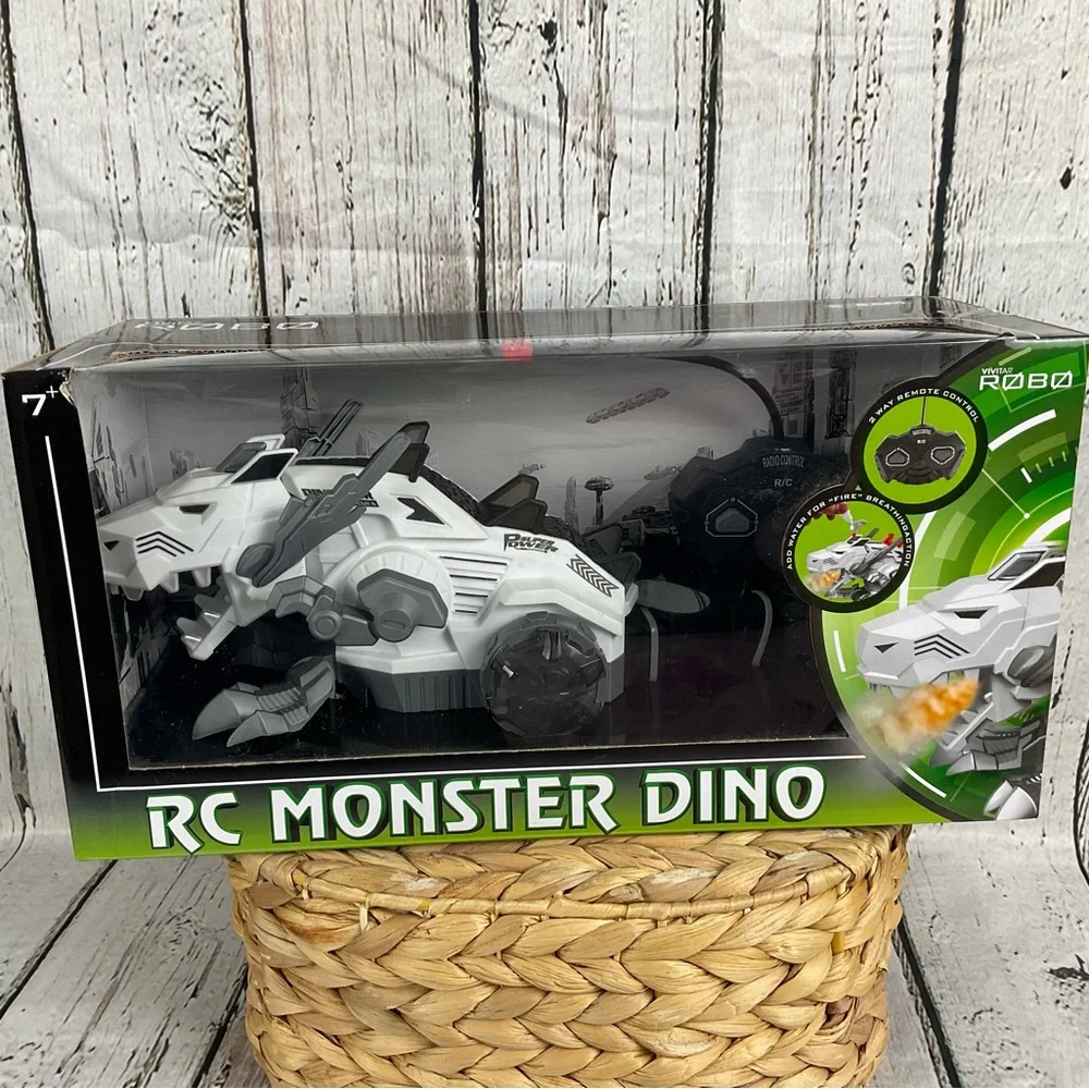 Vivitar Robo RC Monster Dino Fire Breathing Remote Control Dinosaur New